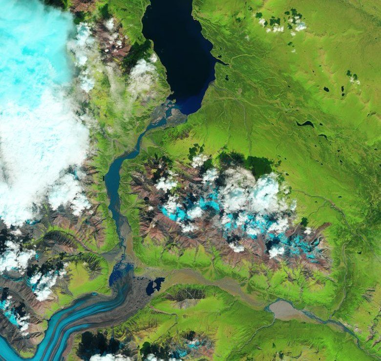 Kaskawulsh Glacier and the Slims River, June 23, 2015